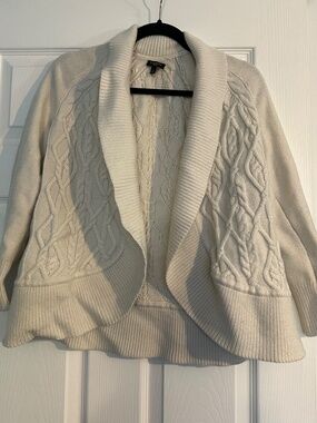 Talbots Women's Knit Cardigan Cream Size Small